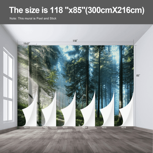 Woodland Forest Landscape Wall Mural