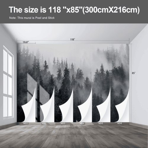 Woodland Forest Landscape Wall Mural