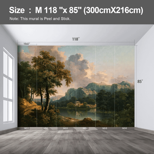 Woodland Forest Landscape Wall Mural