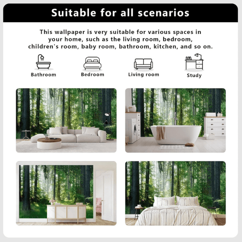 Woodland Forest Landscape Wall Mural