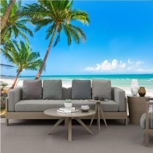 Vibee House Tropical Coconut Tree & Sea View Wall Mural