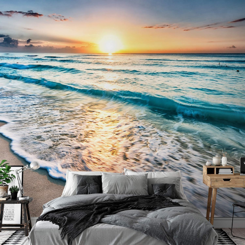 Vibee House Tropical Coconut Tree & Sea View Wall Mural