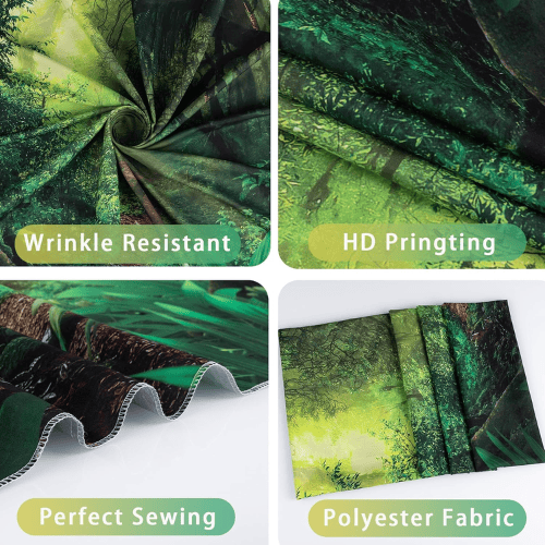 Green Forest Tree Cave Wall Tapestry – Nature Landscape Mural Backdrop